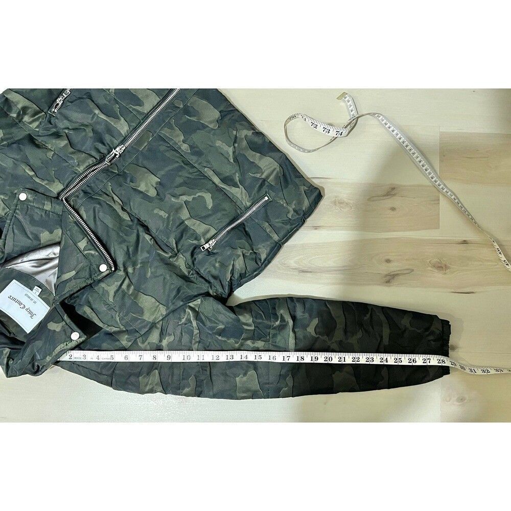 NEW Juicy Couture Vintage Retro Y2K Camo Moto Puffer Jacket Spring Streetwear - Picture 11 of 12